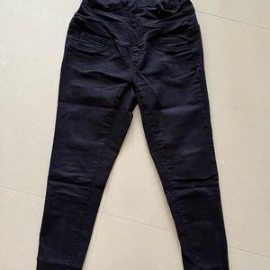 Indigo Blue Secret Fit Belly Maternity Black Skinny Jeans
